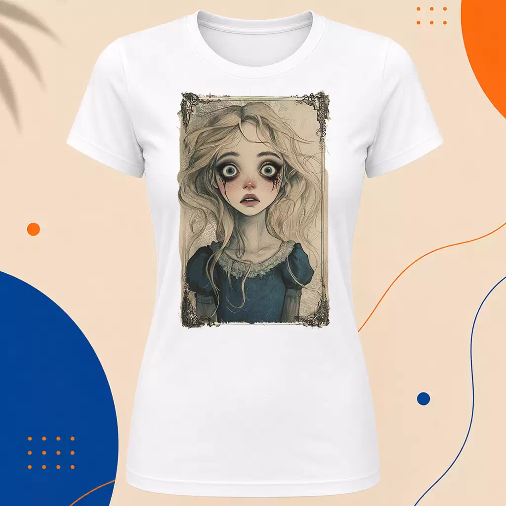 Dámské tričko - Zvědavá Alenka – Curious Alice
